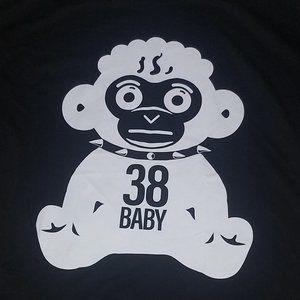 NBA YOUNGBOY 38 BABY BLACK GRAPHIC T-SHIRT